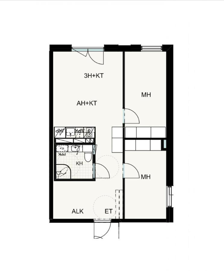 Forenom Aparthotel Tampere Kaleva מראה חיצוני תמונה